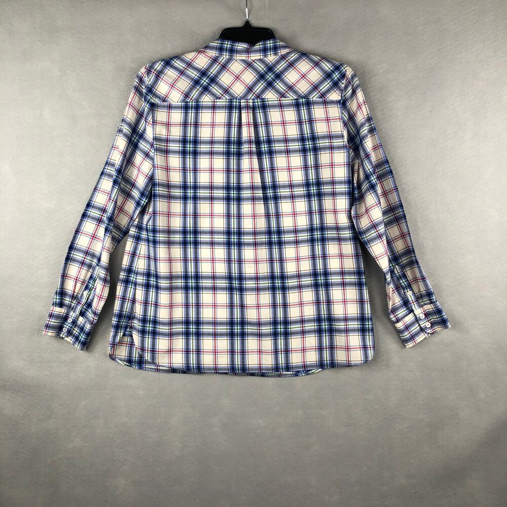 Talbots Plaid Shirt Women's Size Large Long Sleeve - Picture 5 of 7